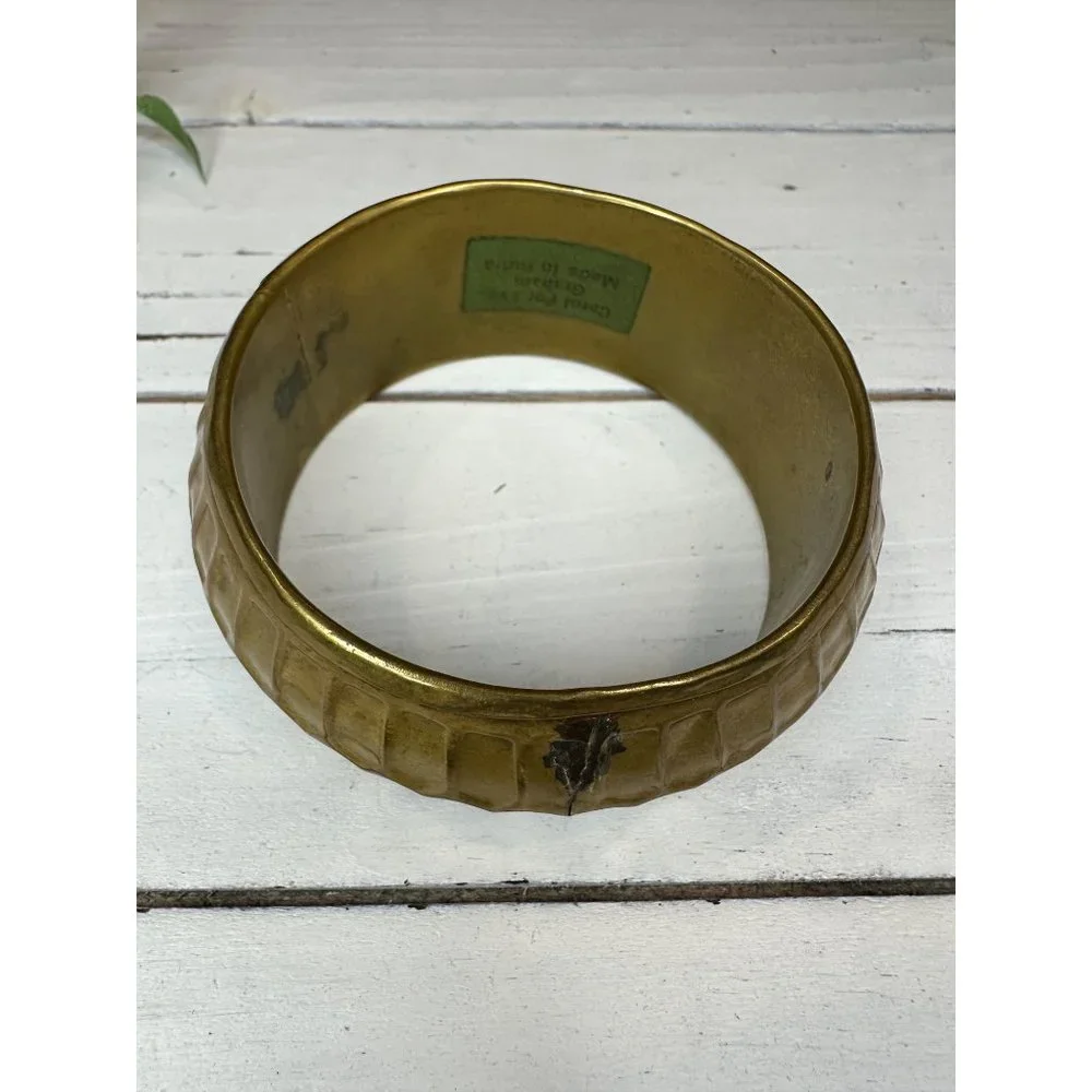 Vintage Brass Bangle Bracelet made in India
